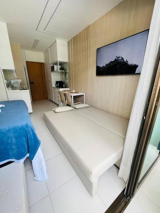 Flat Em Muro Alto Com Piscina, Ar-condicionado E Cozinha Equipada Apartamento