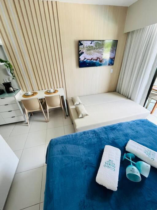 Apartamento Flat Em Muro Alto Com Piscina, Ar-condicionado E Cozinha Equipada *